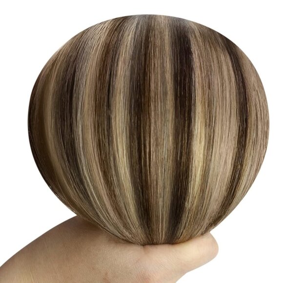 Human Hair Extensions Clip in Ombre Black to Brown Blonde 20 Inch 120G - Picture 7 of 9